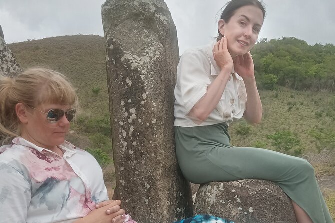 Caribbean Stonehenge - Hike on Green Castle Hill, Antigua. - The guide’s role in making the stones meaningful