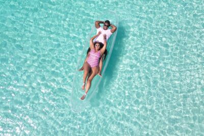 Crystal Clear Kayak Drone Photography Antigua