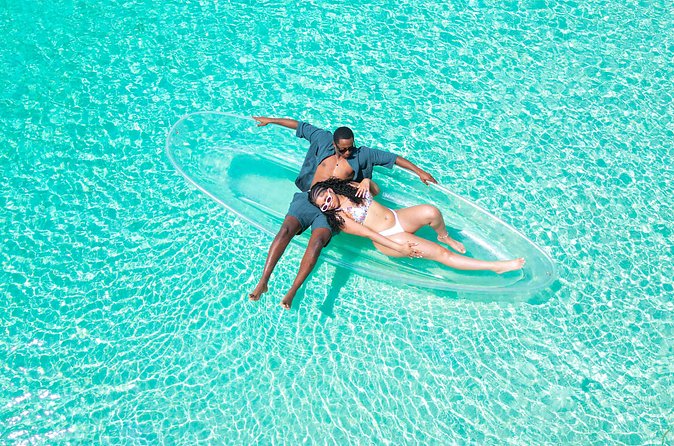 Crystal Clear Kayak Drone Photography Antigua - Props, clothing, and simple preparation